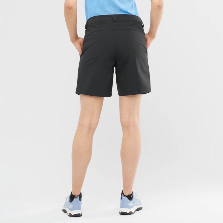 Black Salomon Outrack Women's Running Shorts | PH 38612B